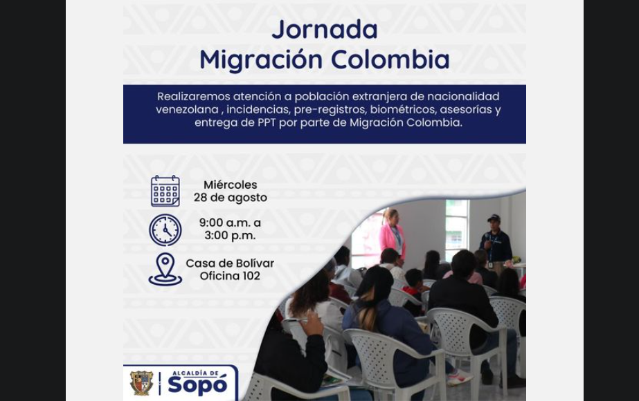 Nueva Jornada de Regularización para la Población Migrante en Sopó