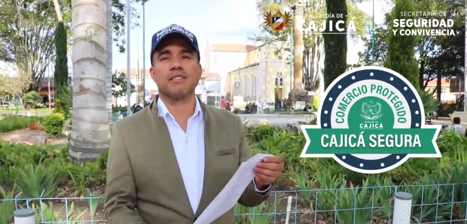 Campaña “Comercio Protegido, Cajicá Segura” Refuerza Seguridad en el Centro de Cajicá + Video