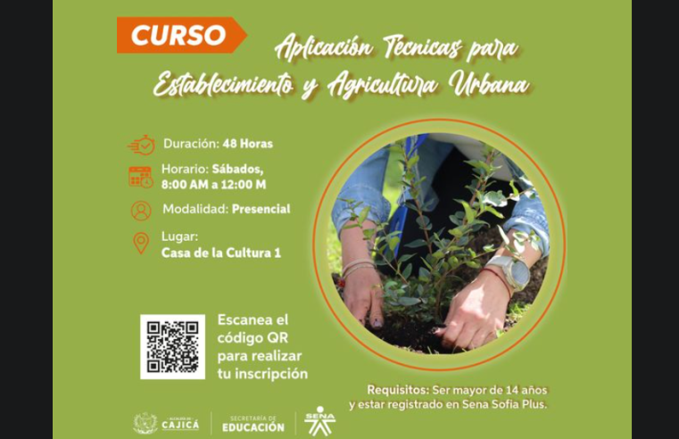 Cajicá Promueve la Agricultura Urbana con Nuevo Curso del SENA