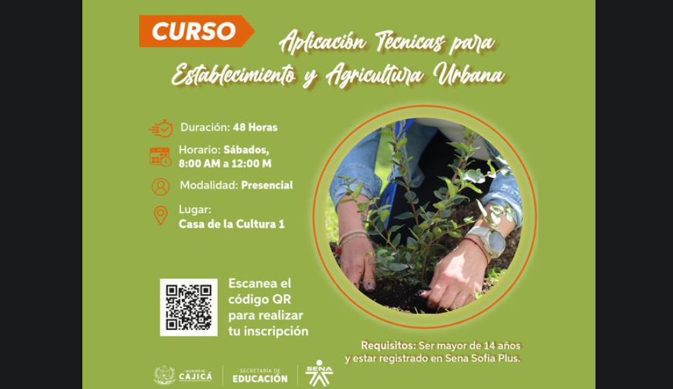 Cajicá Promueve la Agricultura Urbana con Nuevo Curso del SENA