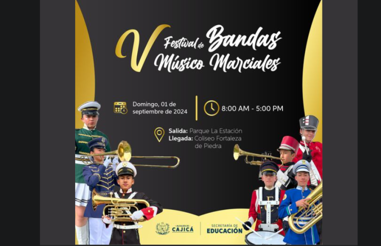 Cajicá Celebra el 5° Festival de Bandas Músico Marciales