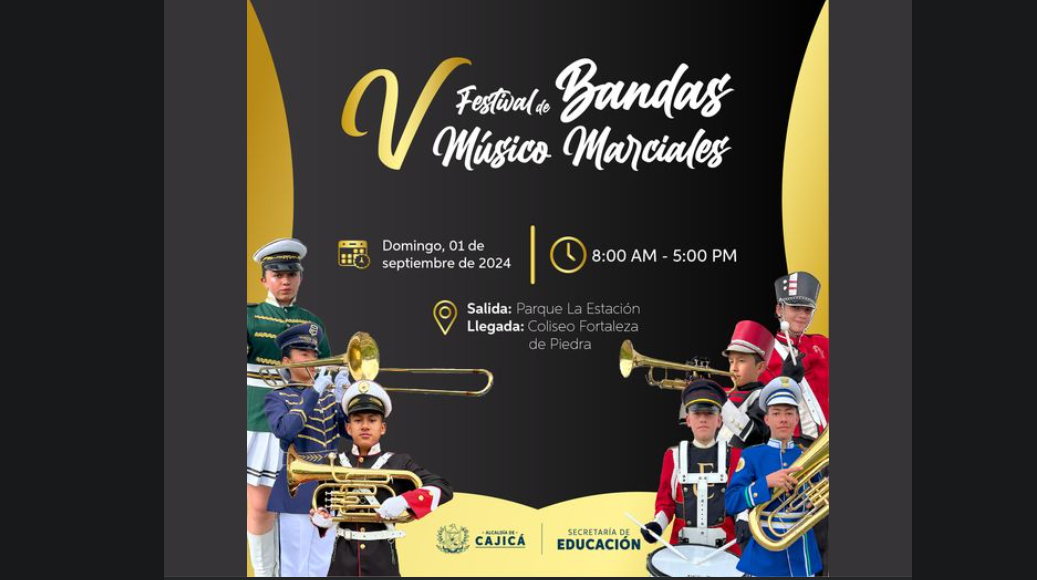 Cajicá Celebra el 5° Festival de Bandas Músico Marciales