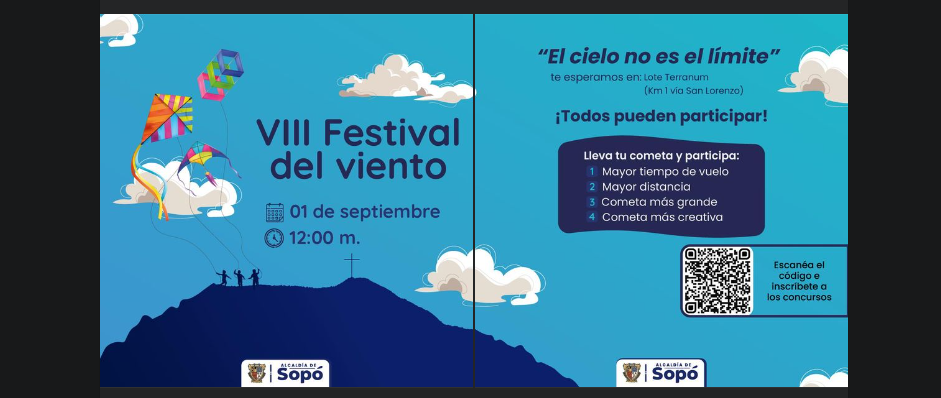 Sopó Anuncia la Octava Edición del Festival del Viento el 1 de Septiembre