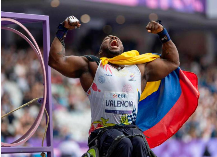 Mauricio Valencia brilla con oro en París y Colombia sigue sumando en los Paralímpicos