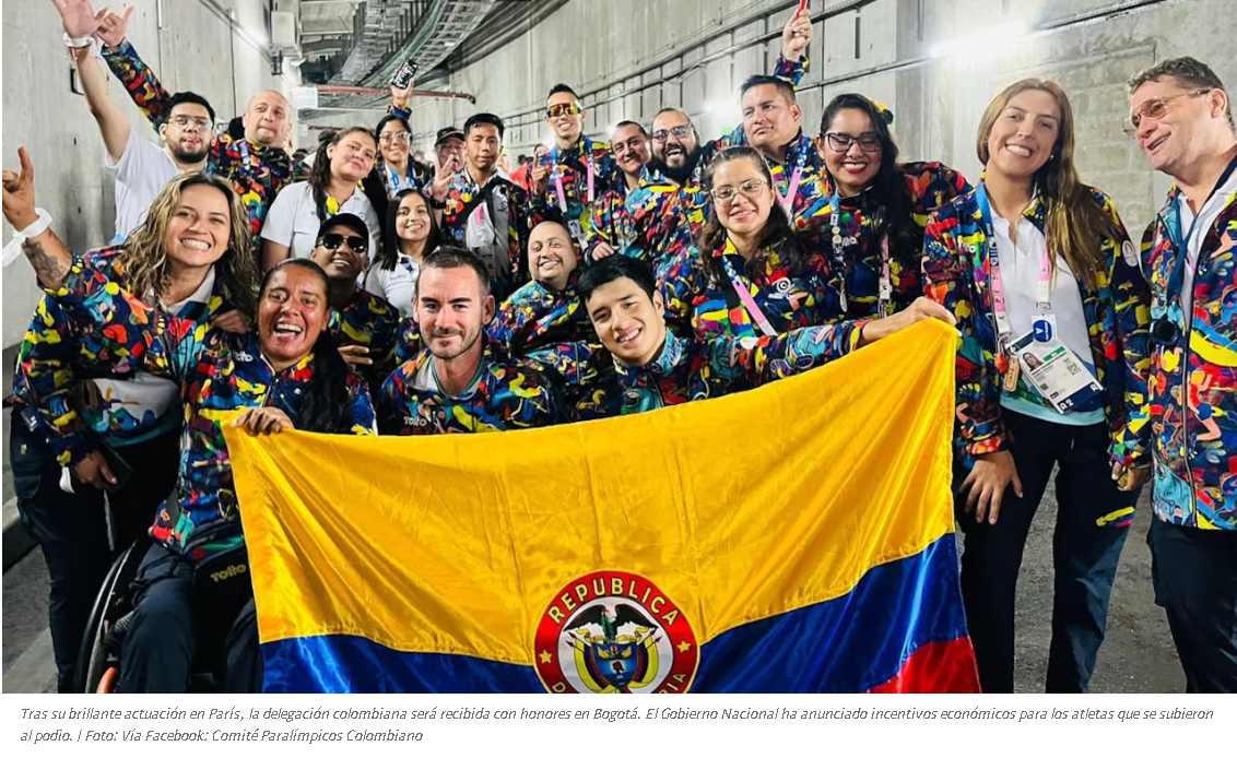 Colombia brilla en los Juegos Paralímpicos de París 2024 con su mejor actuación histórica