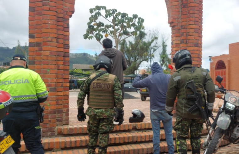 Tabio refuerza la seguridad con operativos en conjunto con el Ejército y la Policía Nacional