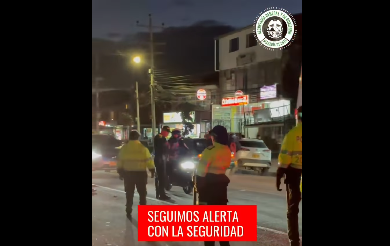 Cota refuerza operativos para garantizar la seguridad de la comunidad + Video