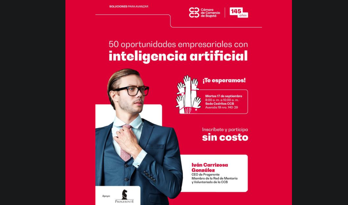 Café empresarial con Iván Carrizosa: 50 oportunidades con inteligencia artificial