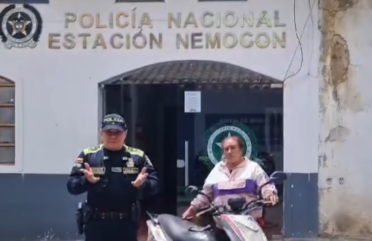 Alcaldía de Nemocón refuerza su compromiso con la seguridad tras recuperación de motocicleta robada + Video