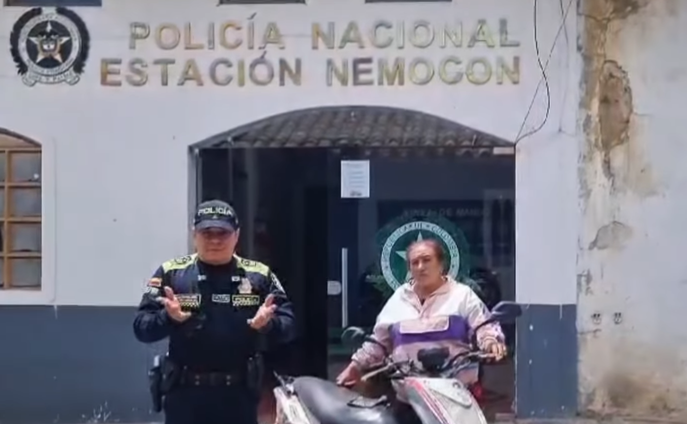 Alcaldía de Nemocón refuerza su compromiso con la seguridad tras recuperación de motocicleta robada + Video