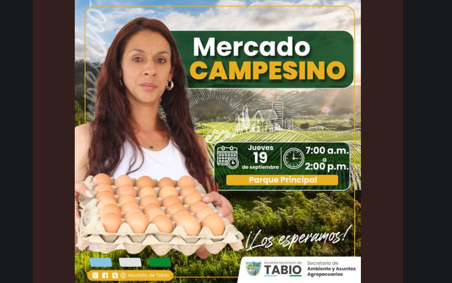 Mercado Campesino en el parque: Apoyo a los productores locales este 19 de septiembre