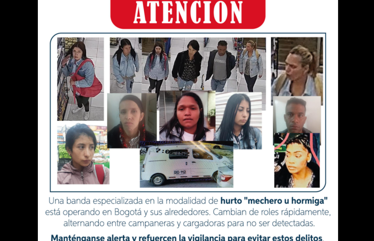 Alerta en Bogotá por Banda Femenina de Hurtos en Comercios