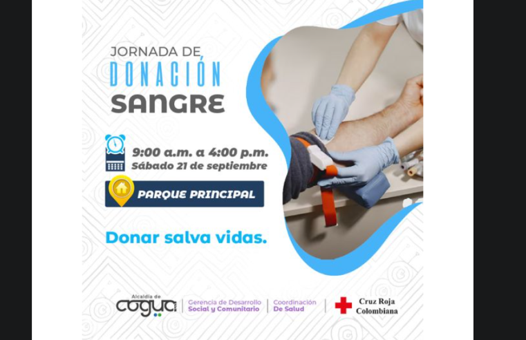 Invitación a la Jornada de Donación de Sangre el 21 de Septiembre