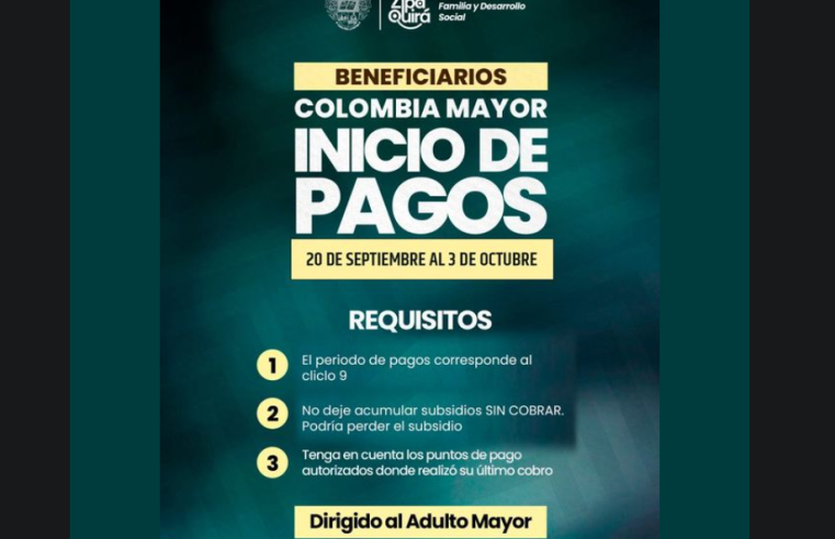 Comienzan los pagos de Colombia Mayor: requisitos y advertencias para los beneficiarios