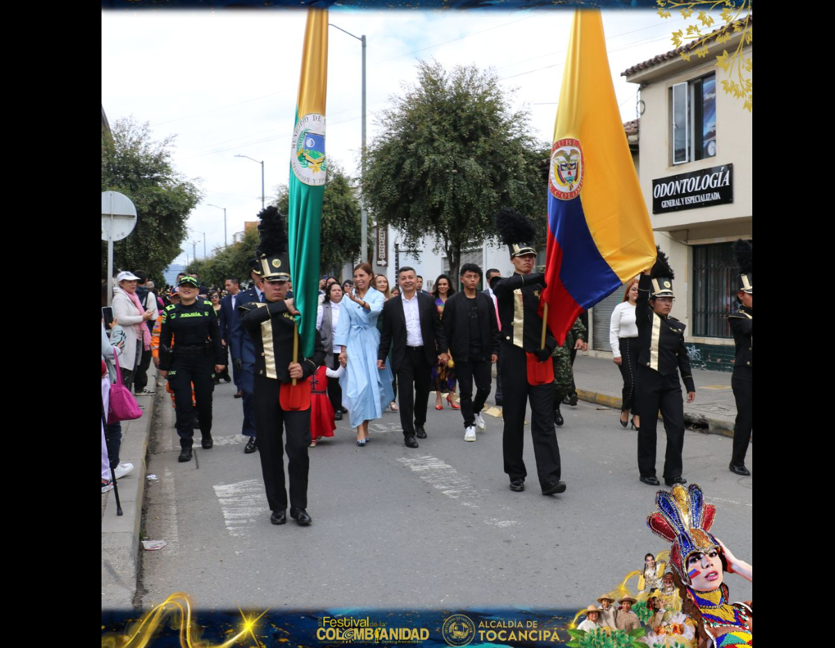 Tocancipá celebra sus 431 años con un desfile lleno de color y tradición