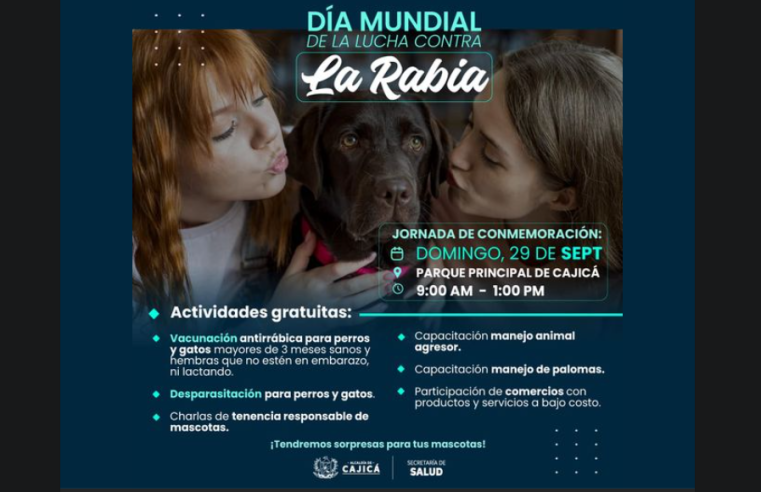 Cajicá celebra el Día Mundial de la Lucha contra la Rabia con una gran jornada para mascotas