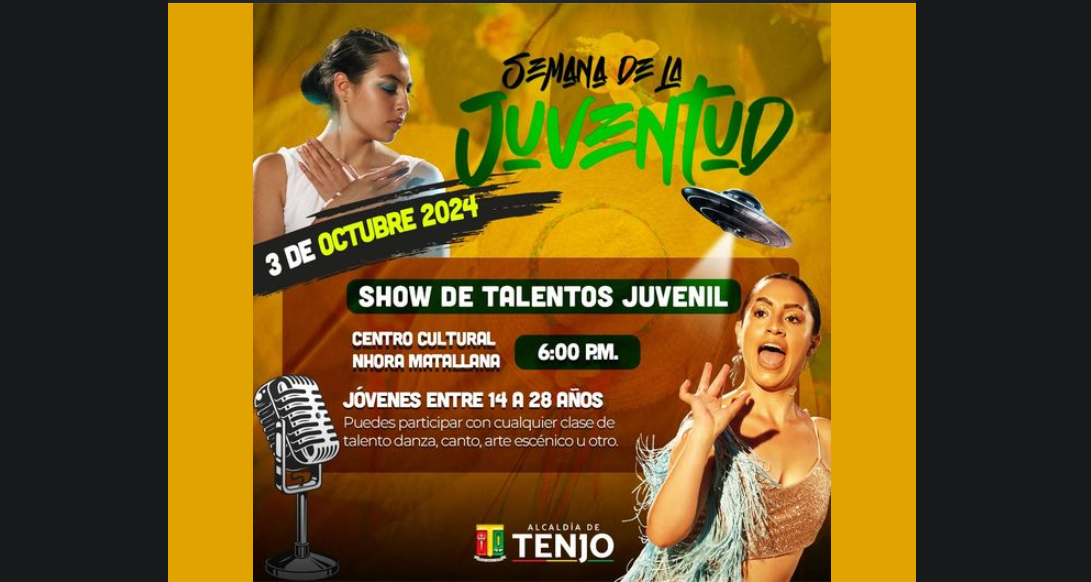 Tenjo abre convocatoria para jóvenes talentosos en el “Parche de Tenjo”