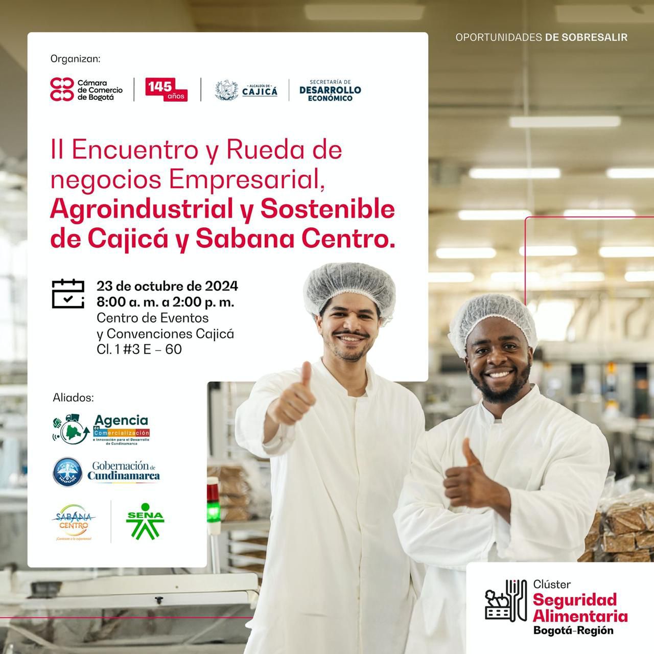 Cajicá Invita al II Encuentro Rueda de Negocios para Emprendedores y Empresarios