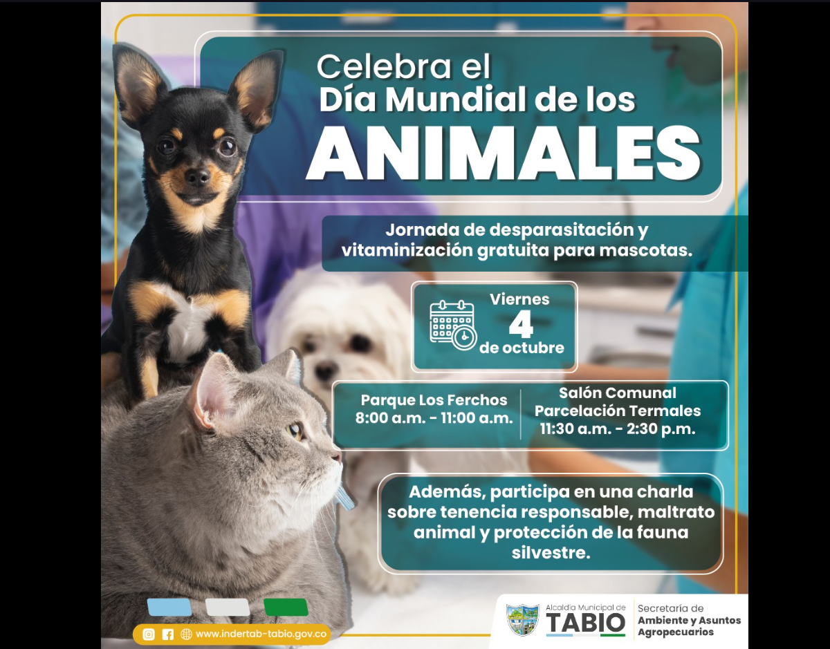 Jornada Gratuita de Cuidado Animal por el Día Mundial de los Animales