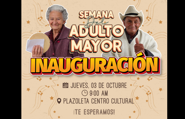 Celebración de la Semana del Adulto Mayor en Cajicá