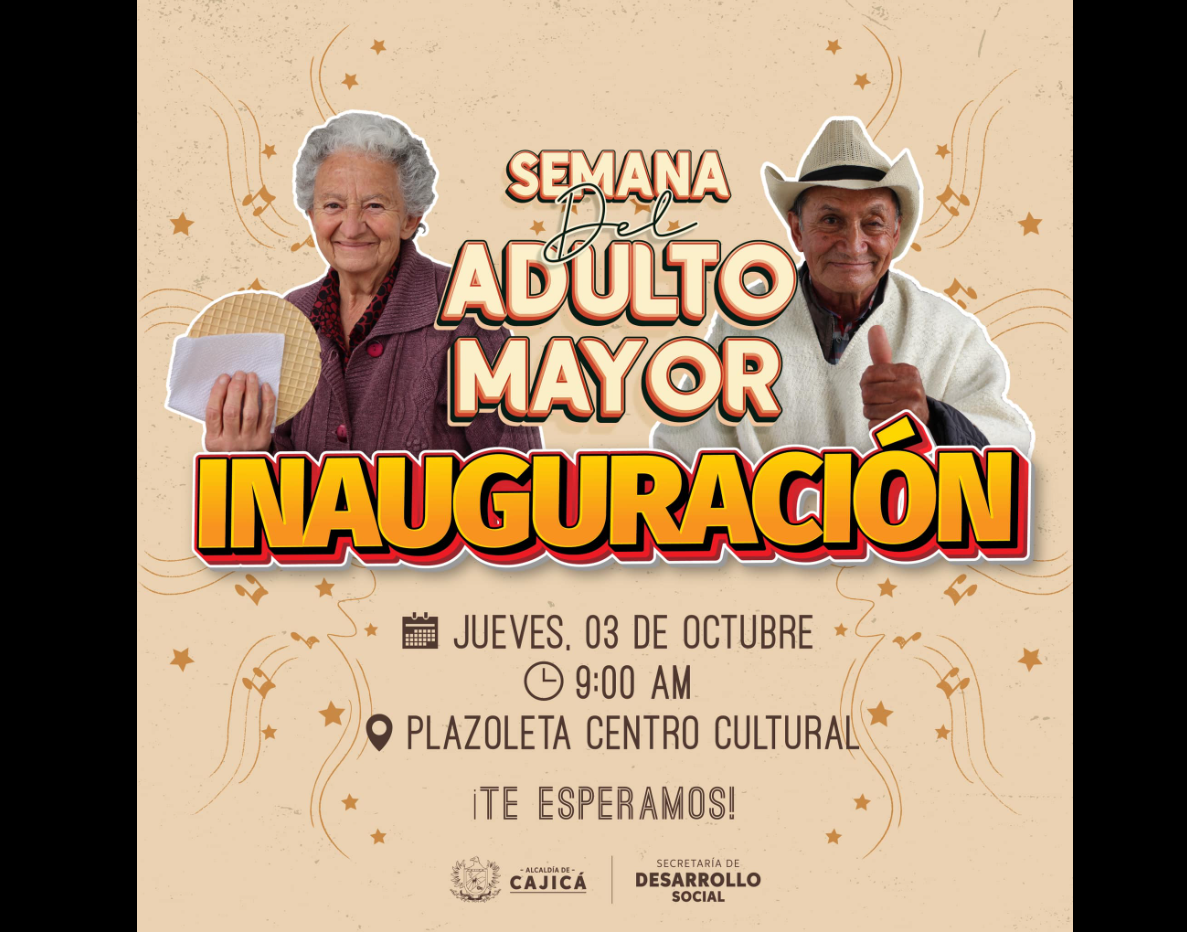 Celebración de la Semana del Adulto Mayor en Cajicá