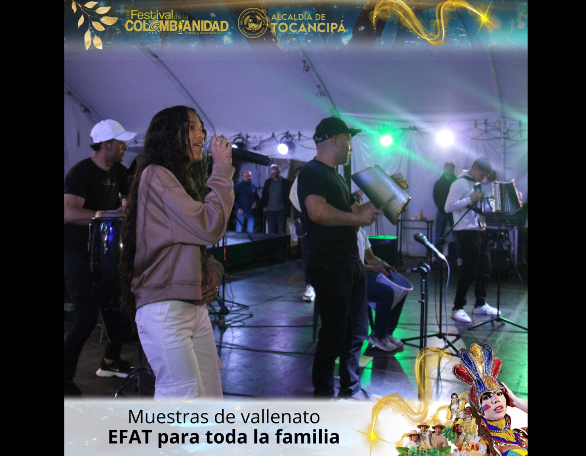 Cierre del XXIV Festival de la Colombianidad con Talentos Vallenatos de Tocancipá