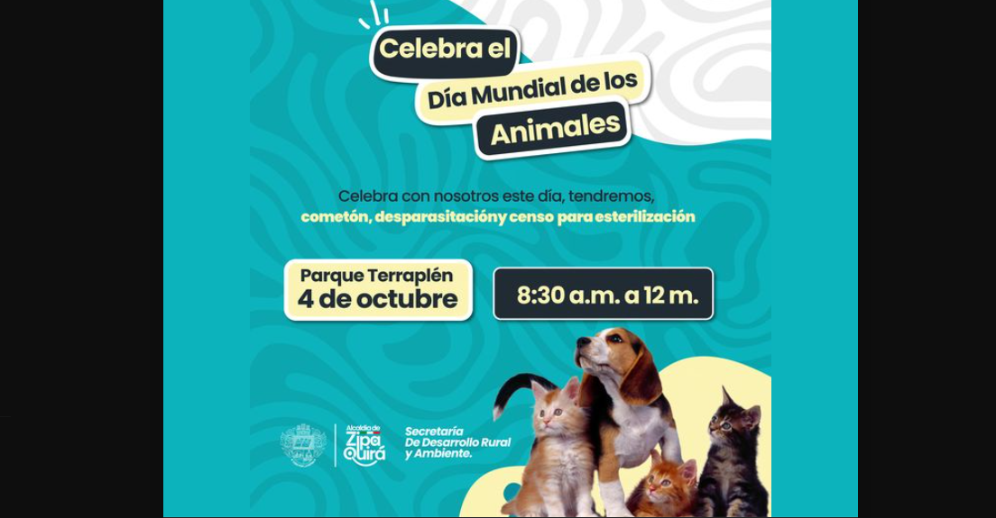 Zipaquirá Celebra el Día Mundial de los Animales con Actividades Especiales