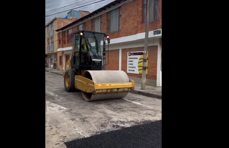 Avanza la rehabilitación de vías en Cajicá + Video