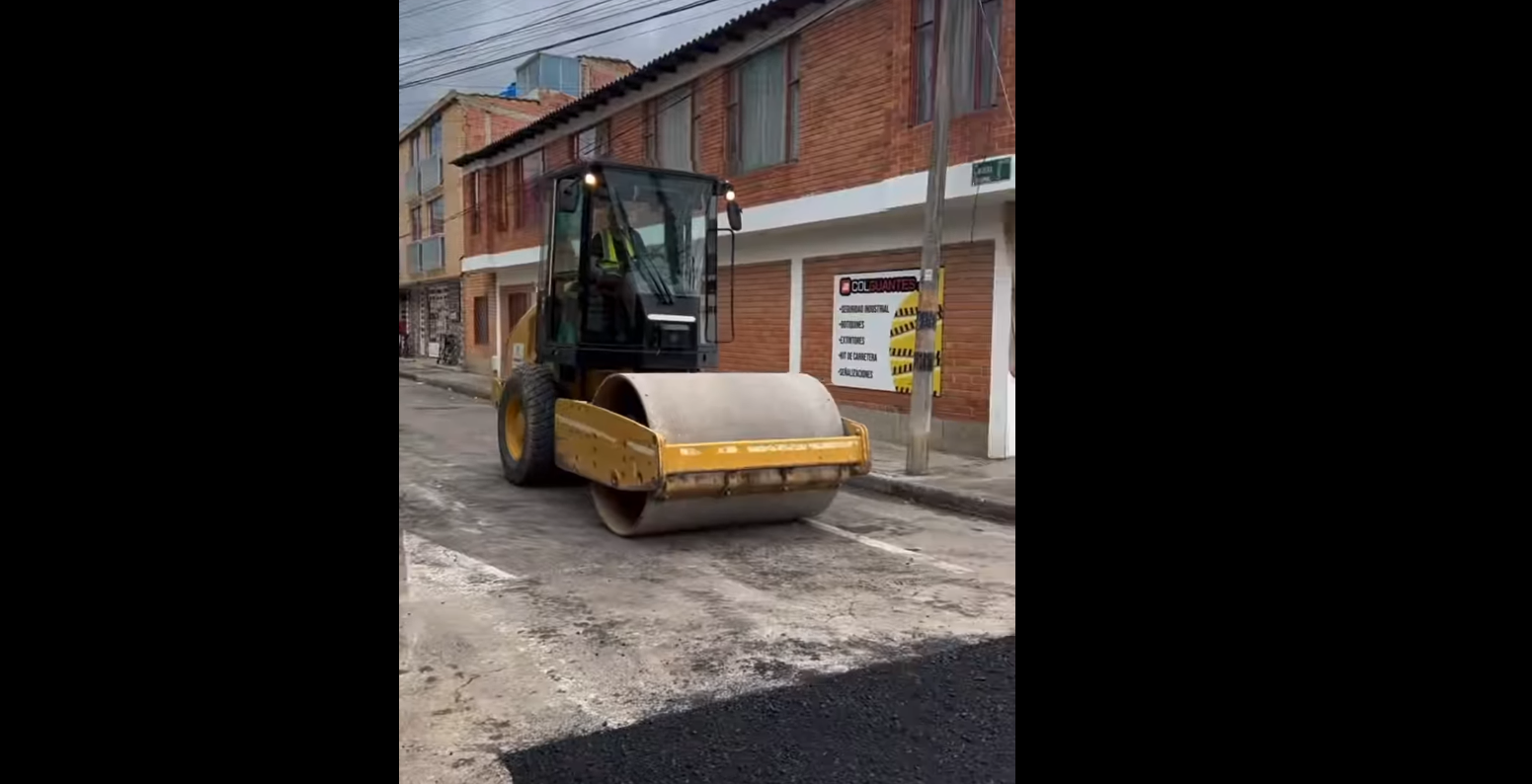 Avanza la rehabilitación de vías en Cajicá + Video