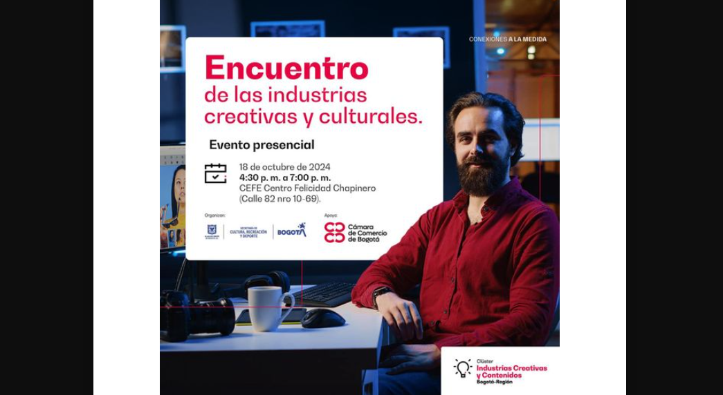 Encuentro cultural y creativo en Bogotá el 18 de octubre