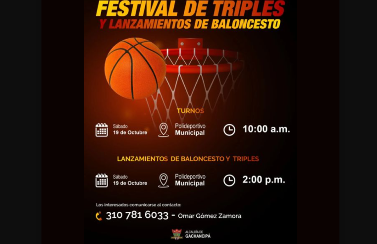 Festival de Triples y Lanzamientos promete una jornada llena de adrenalina en Gachancipá