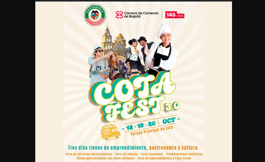 Cota Fest: tres días de gastronomía, cultura y emprendimiento