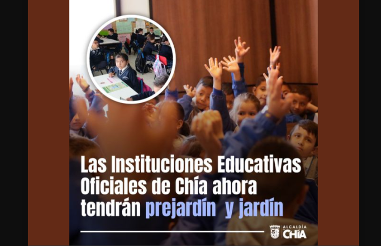 Chía abre matrículas para educación inicial en instituciones educativas oficiales