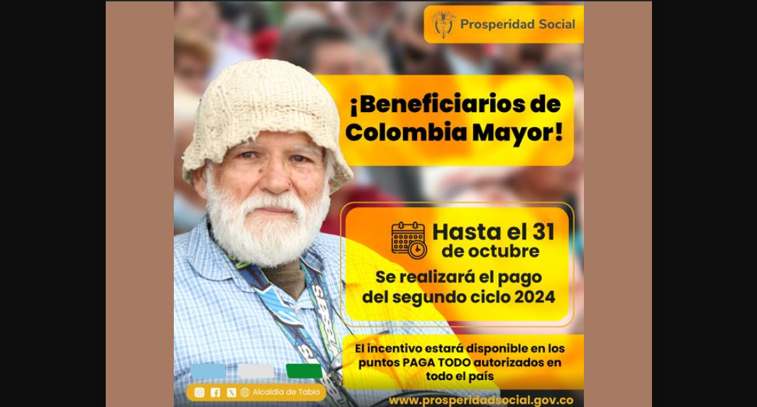 Convocatoria para adultos mayores: Reclamo del subsidio de Colombia Mayor