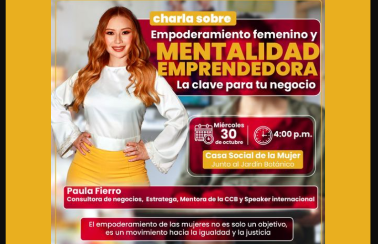 Charla sobre Empoderamiento Femenino y Mentalidad Emprendedora en Sopó