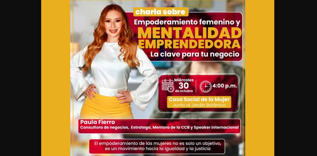 Charla sobre Empoderamiento Femenino y Mentalidad Emprendedora en Sopó