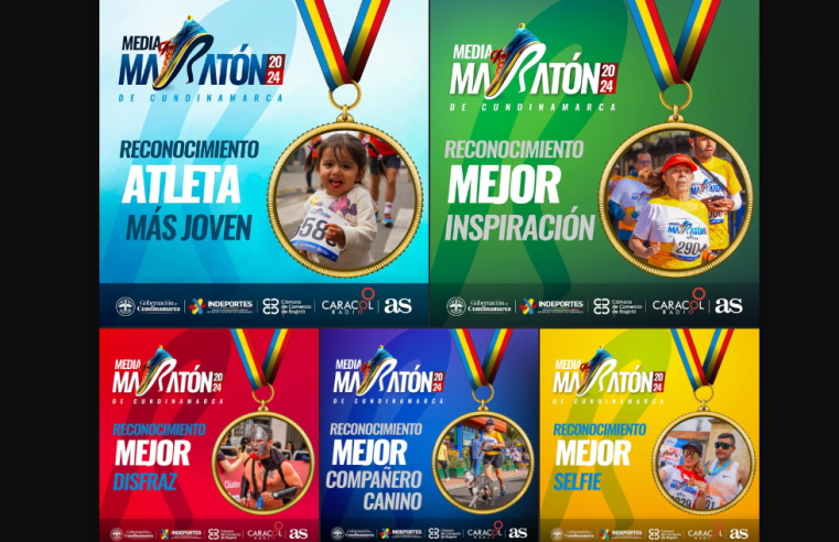 Cundinamarca reconoce a los más de 8.000 participantes de su primera Media Maratón