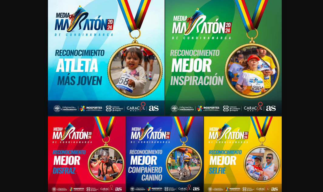 Cundinamarca reconoce a los más de 8.000 participantes de su primera Media Maratón