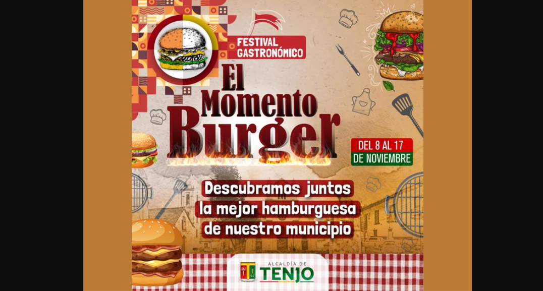 Tenjo se prepara para el Festival Gastronómico con “El Momento Burger”