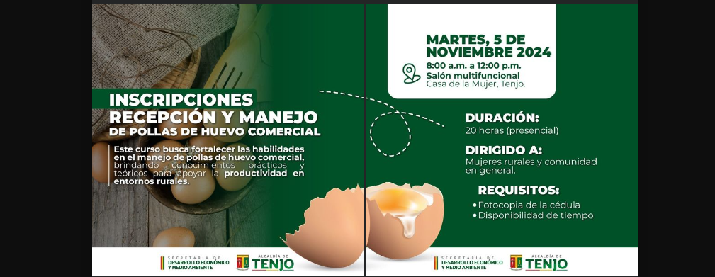 Curso en Manejo de Pollas de Huevo Comercial Abre Oportunidades para Mujeres Rurales