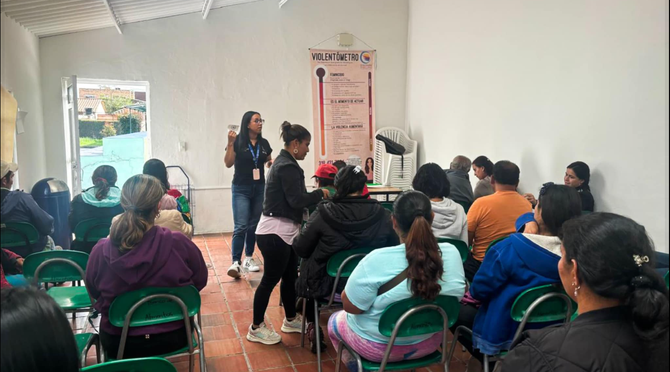 Promueven talleres de prevención de violencia de género en Cajicá