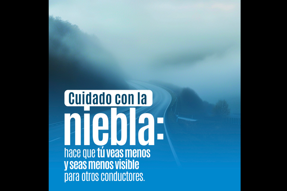 Recomendaciones para conducir con seguridad en condiciones de niebla