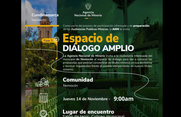 Municipio invita a participar en diálogos y mesa preparatoria para Audiencia Pública Minera