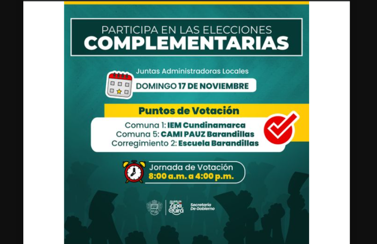 Elecciones complementarias de JAL se llevarán a cabo este domingo