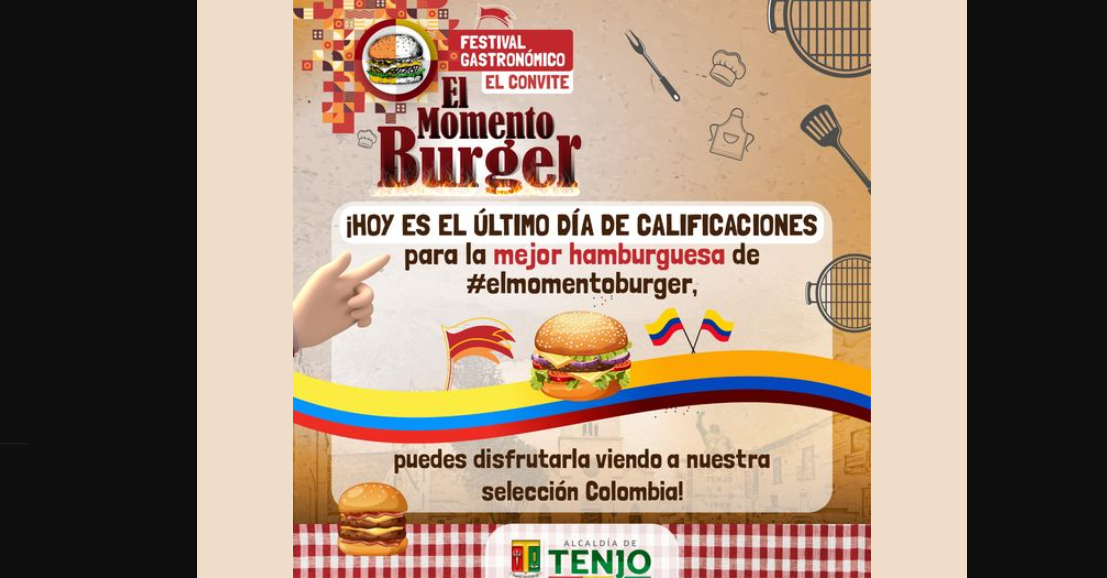 Último día del concurso #ElMomentoBurger en el Festival Gastronómico de Tenjo