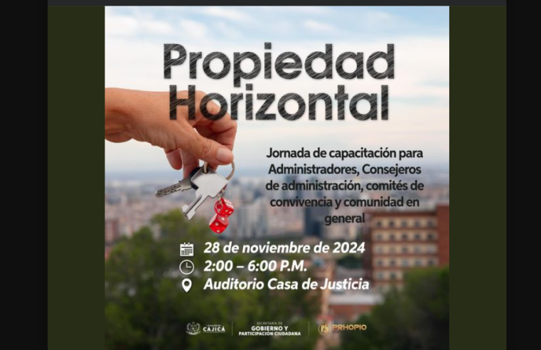 Capacitación en propiedad horizontal busca fortalecer la convivencia comunitaria en Cajicá