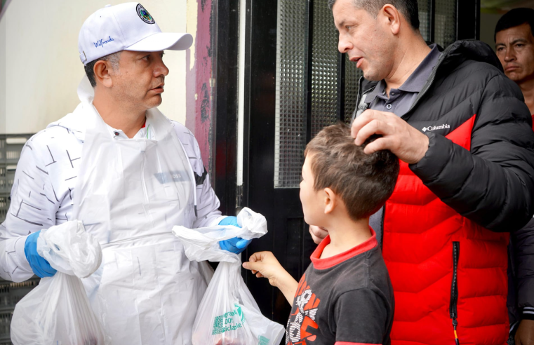 Programa “Tocancipá sin Hambre” entrega más de 1.500 raciones de alimentos a familias locales