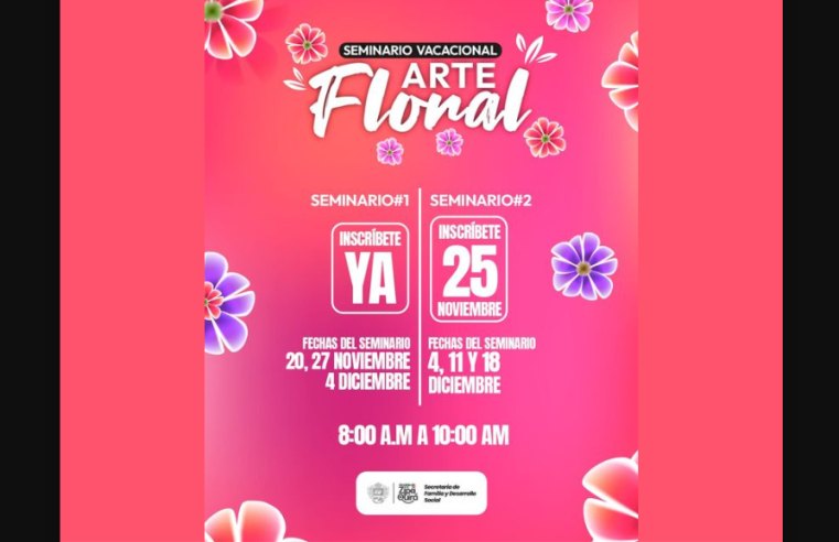 Invitación abierta al seminario de arte floral