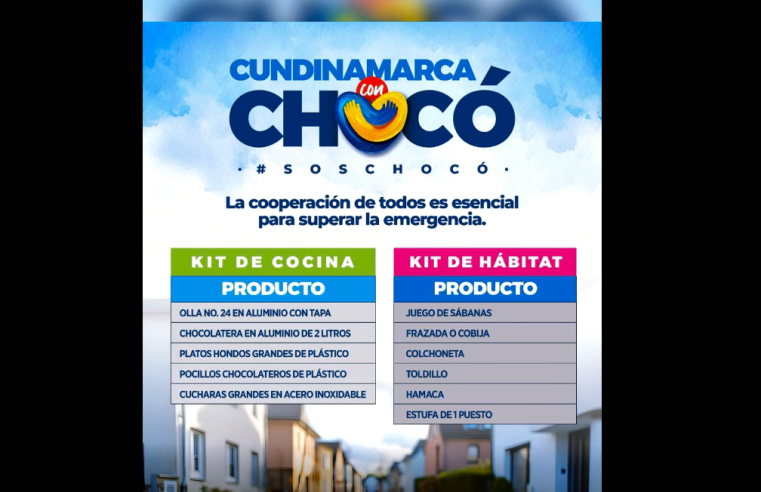 Nemocón se une a la campaña solidaria “Cundinamarca con Chocó” + Video