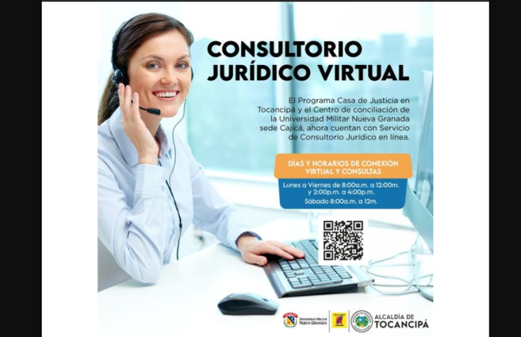 Tocancipá estrena Consultorio Jurídico Virtual en alianza con la Universidad Militar